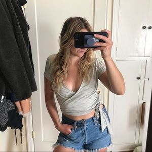 Striped Wrap T-shirt